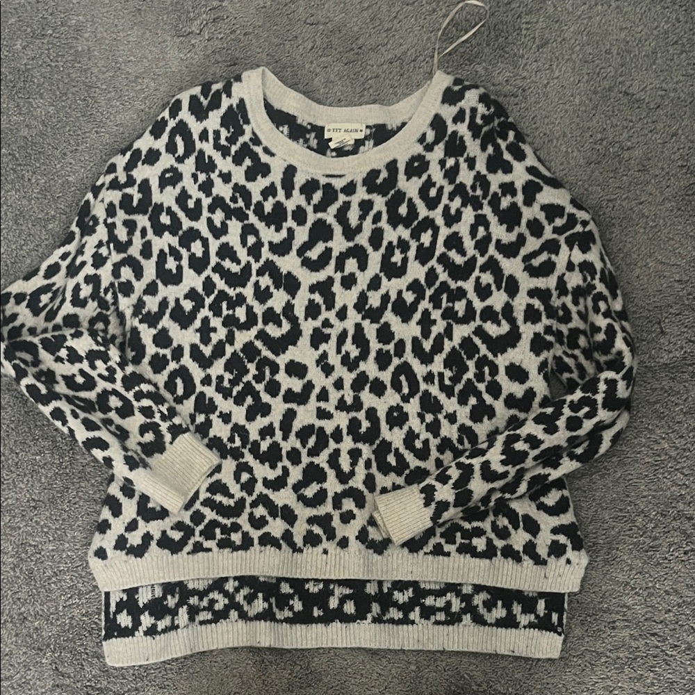 Leopard print sweater